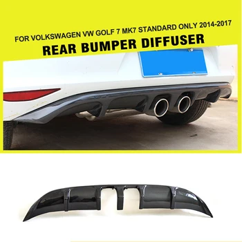 

Carbon Fiber / FRP Rear Diffuser Lip Bumper Guard for Volkswagen VW Golf 7 VII MK7 Standard Bumper 2014 - 2017