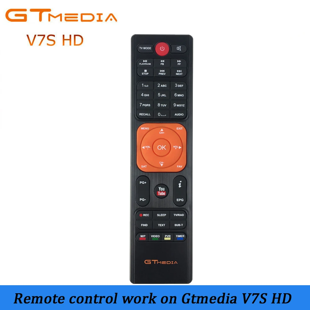 Высококачественный пульт дистанционного управления для gtmedia v7s hd цифровой