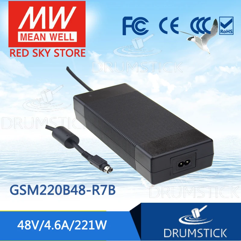 

MEAN WELL GSM220B48-R7B 48V 4.6A meanwell GSM220B 48V 221W AC-DC High Reliability Medical Adaptor