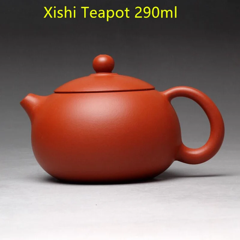 xishi red 290ml Для китайского кунг-фу заварочный чайник(30 вариантов) zishahu, фиолетовая глина, черная керамика и фарфор, стекло, керамический чайник, чашка «justice» - Цвет: xishi red 290ml