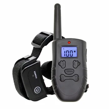 

KPHRTEK H183DR-BL 300M Remote Rechargeable And Swimming Waterproof 100Levels Vibration Shock Electronic Dog Training Collar