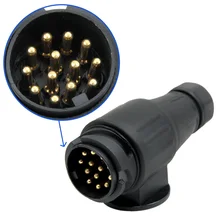 Encell, европейская, 13 Pin, 12V штепсельная вилка, автомобильный стиль, дом на колесах, пластиковая электрическая штепсельная Вилка для кемпинга, RV, караван, прицеп, вилка, караван, аксессуары