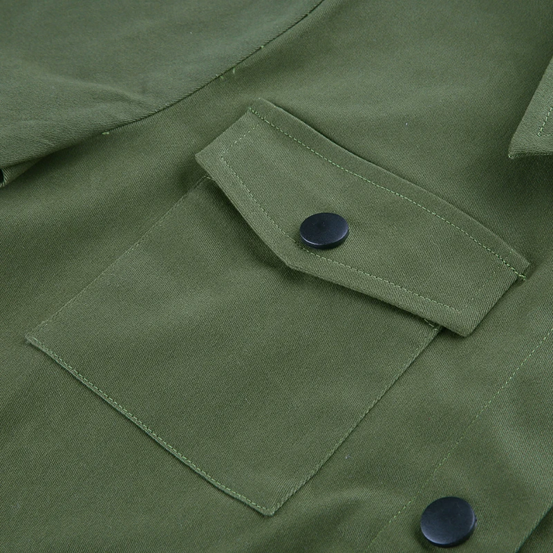 Sweetown армейская укороченная Женская куртка с коротким рукавом и отложным воротником с широкой талией женские куртки и пальто уличная одежда Harajuku