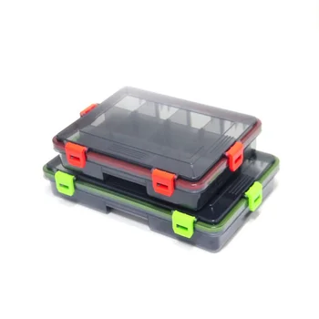 

Hot Multiple Compartments Fishing Lure Box Minnows Bait Fishing Tackle Container Plastic Storage Holder Square Case