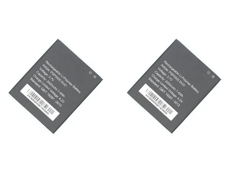 Сменный аккумулятор Ciszean 2 шт./лот для Prestigio MultiPhone PSP 5505 DUO PSP5505 2000 мАч батареи|battery