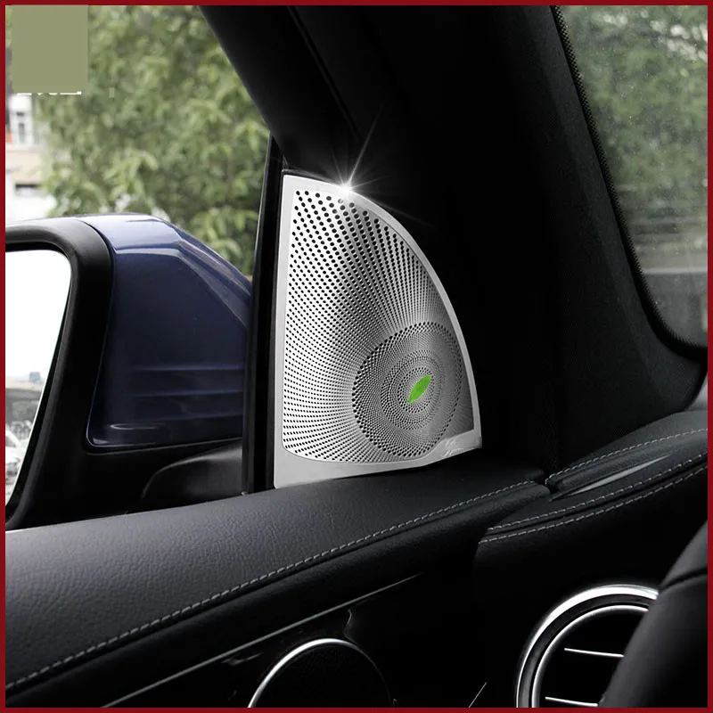 Car styling Door Stereo Speaker decoration Fit For Mercedes Benz GLC GLC200 GLC260 GLC300 car sticker