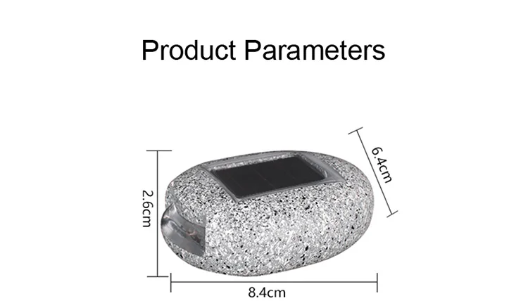 DE.SOUL Solar Rechargeable LED Solar Light Bulb Stone Lamp Outdoor Garden Lamp Decoration Wall Light Waterproof 11
