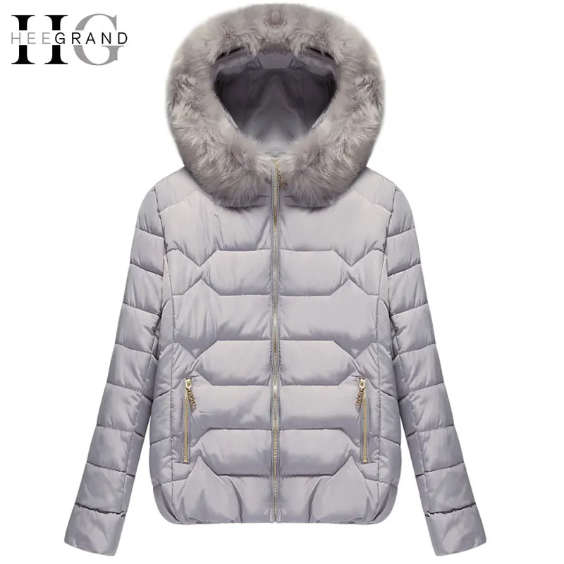 HEE GRAND 2018 толстый пуховик Casaco De Inverno теплые хлопковые меховые женские парки с