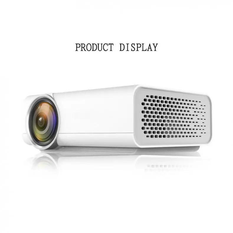 YG510 Universal 120 Inch HD Portable 1920 x 1080 LED Pocket Projector for Home and Entertainment Supporting Wired Sync Display