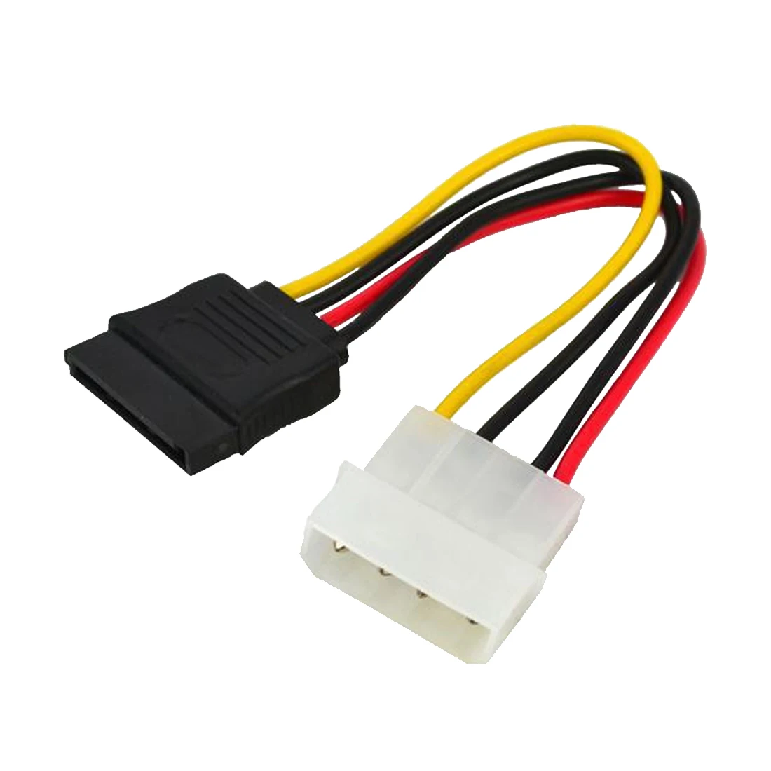 

Excellent 1pcs Serial ATA SATA 4 Pin IDE to 15 Pin HDD Power Adapter Cable Hard Drive Adapter Male to Female Cable