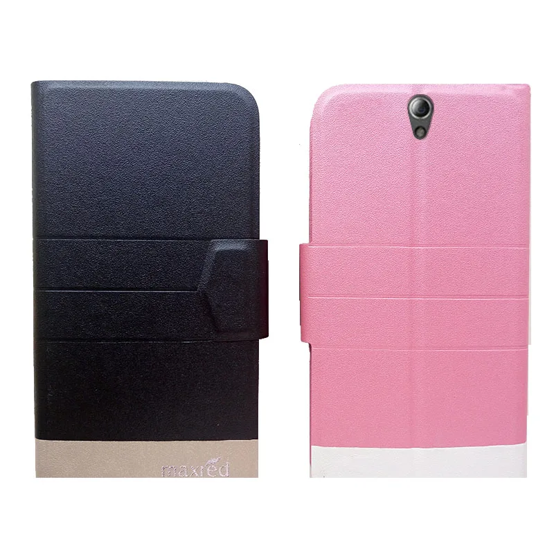 PU Leather Case Cover For Doogee NOVA Y100X 5.0 inch Flip Book Style Wallet Stand camera hole With Card Slot |