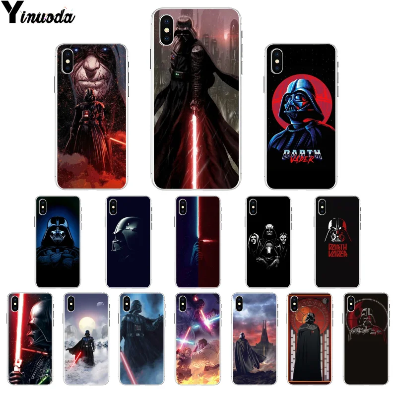 Yinuoda Дарт Вейдер Звездные войны ТПУ чехол для телефона iPhone 8 7 6 6S Plus 5 5S SE XR X XS MAX Coque