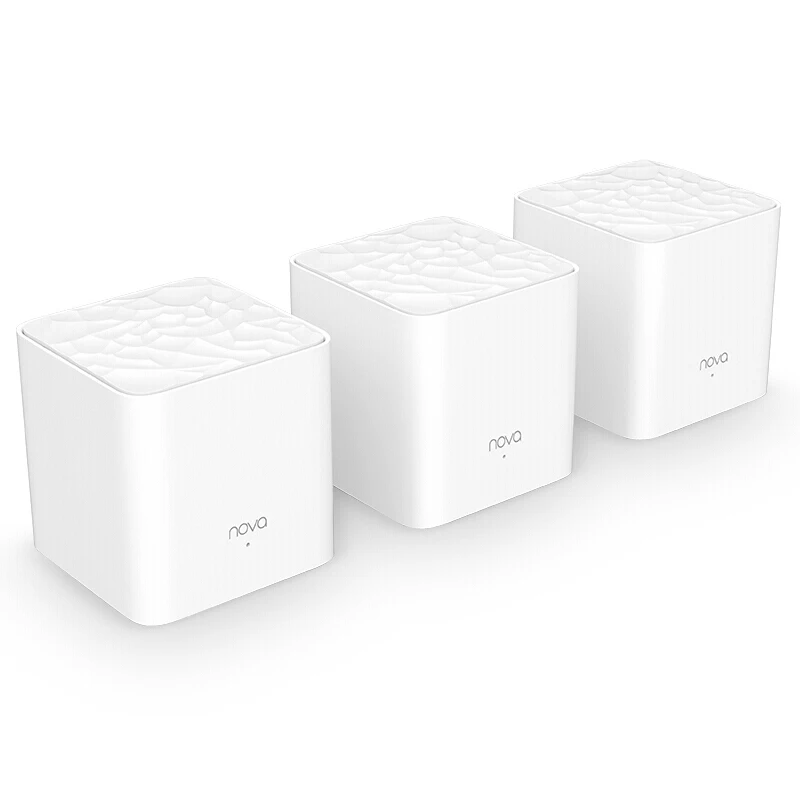 Tenda Nova Mw3 Wireless Wifi Router AC1200 Whole Home Dual Band 2.4Ghz/5.0Ghz Wifi Repeater Mesh WiFi System APP Remote Manage