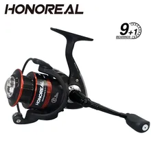 Honureal алюминиевый корпус ротора Ультра гладкая 9+ 1 BB спиннинговая рыболовная Катушка 2000
