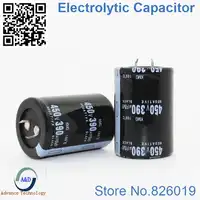 9pcs/lot 450V 390UF Radial DIP Aluminum Electrolytic Capacitors size 35*50 390UF 450V Tolerance 20%