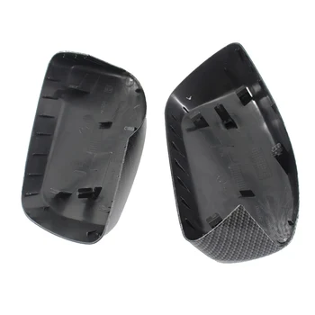 

1Pair L+R Carbon Fiber Look Side Mirror Cap Housing Cover for BMW E60 E61 E63 E64 04-07 F-Best