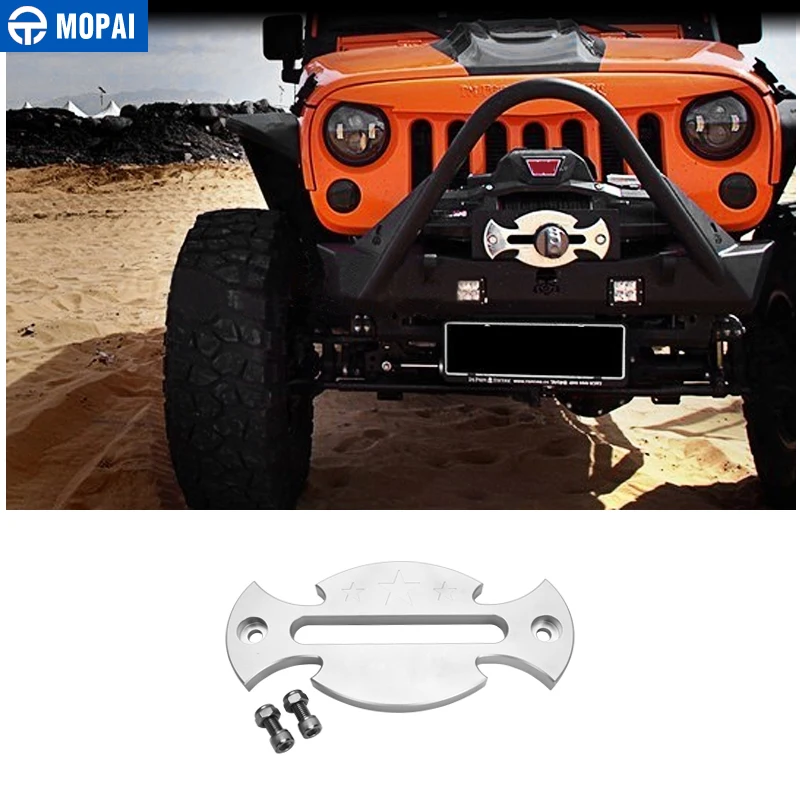 MOPAI Winch Hawse Fairlead for Jeep Wrangler JK JL Winch Cable Roller