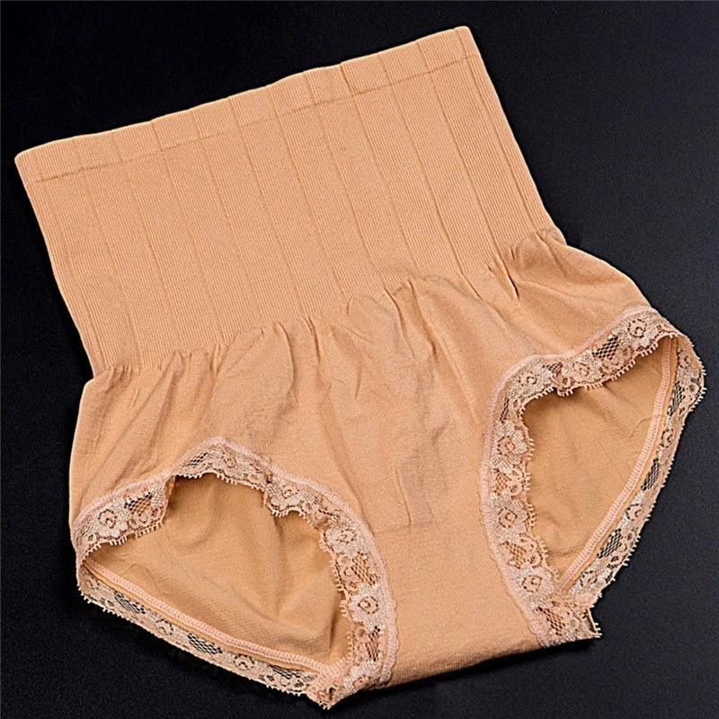 Fashion Panties High Waist Lace Brief Body Shaper Women Girls Underwear