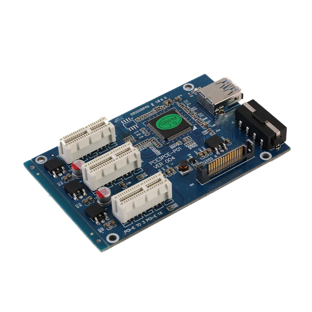 Prix pour PCI-e-Express-1X-to-3-Port-1X-Switch-Multiplier-HUB-Riser-Card-USB-Cable-1PC PC Périphériques Excellente Prix pour PCI-e-Express-1X-to-3-Port-1X-Switch-Multiplier-HUB-Riser-Card-USB-Cable-1PC PC Périphériques Excellente