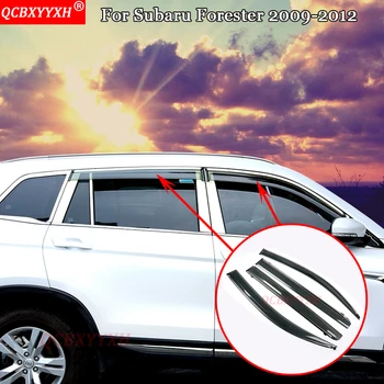 

QCBXYYXH For Subaru Forester 2009-2012 Car Awnings Shelters Window Visors Sun Rain Shield Sticker Covers Accessories Car-styling