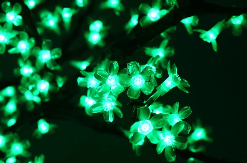Бесплатная доставка Рождество Праздник Свадьба LED Вишневое дерево свет 648 шт