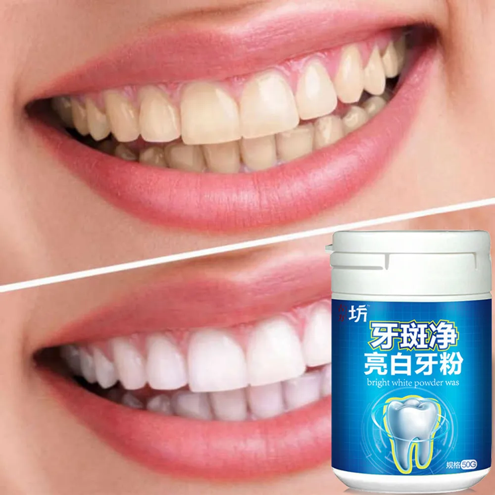 50g Toothpaste Teeth Whitening Powder Oral Care Remove Halitosis Plaque Dentifrice Cleaning