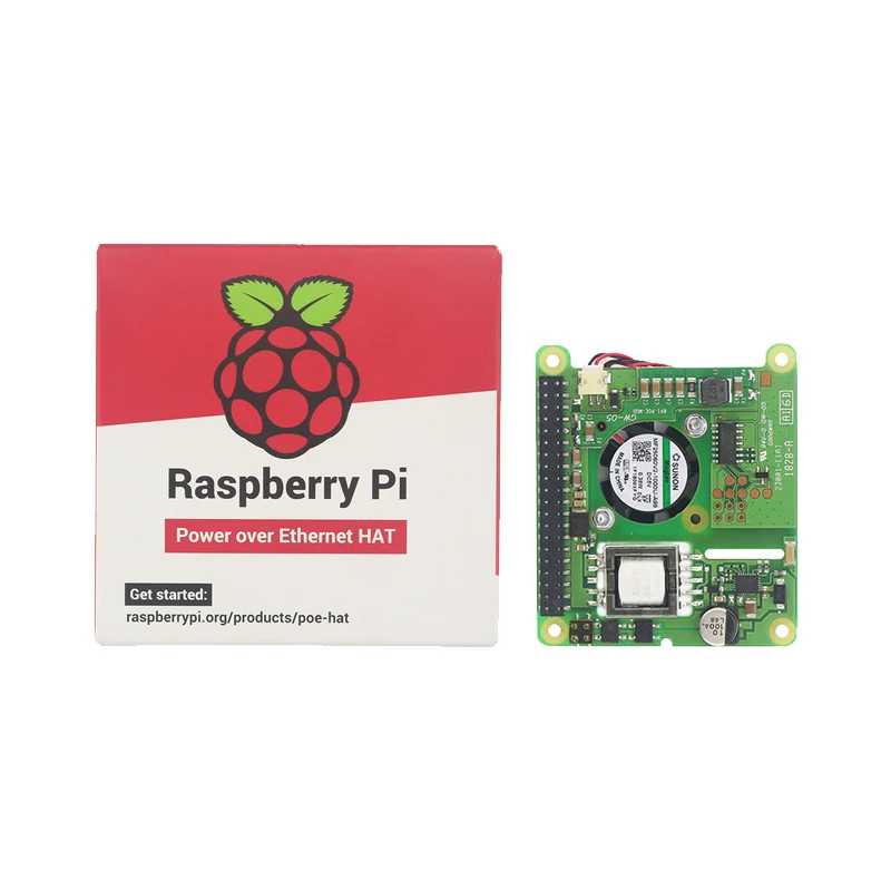 Модуль Raspberry Pi PoE HAT с контроллером вентилятора PoE Hat плата для Raspberry Pi 4 Модель B/3B+ Plus/3B