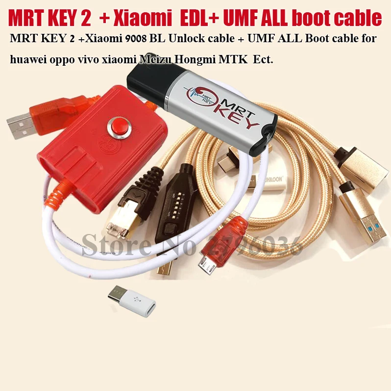 2020 Original MRT KEY 2 Dongle + for GPG xiao mi Mei zu EDL cable +UMF ALL Boot cable set EASY SWITCHING & Micro USB To Type-C