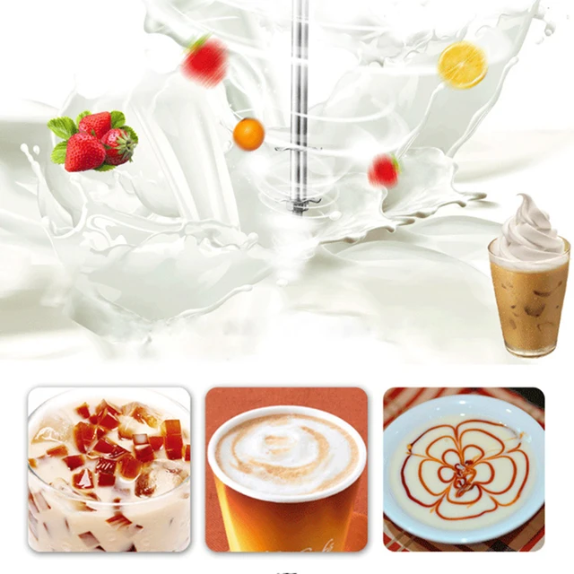 220V Electric Milk Frother kitchen Coffee Milk Blender Mixing Multifunctional Foam Maker Milkshake EU/UK Plug 3