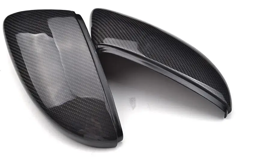 Free shipping !ONE PAIR CARBON FIBER REAR SIDE REPLACE MIRROR COVER for