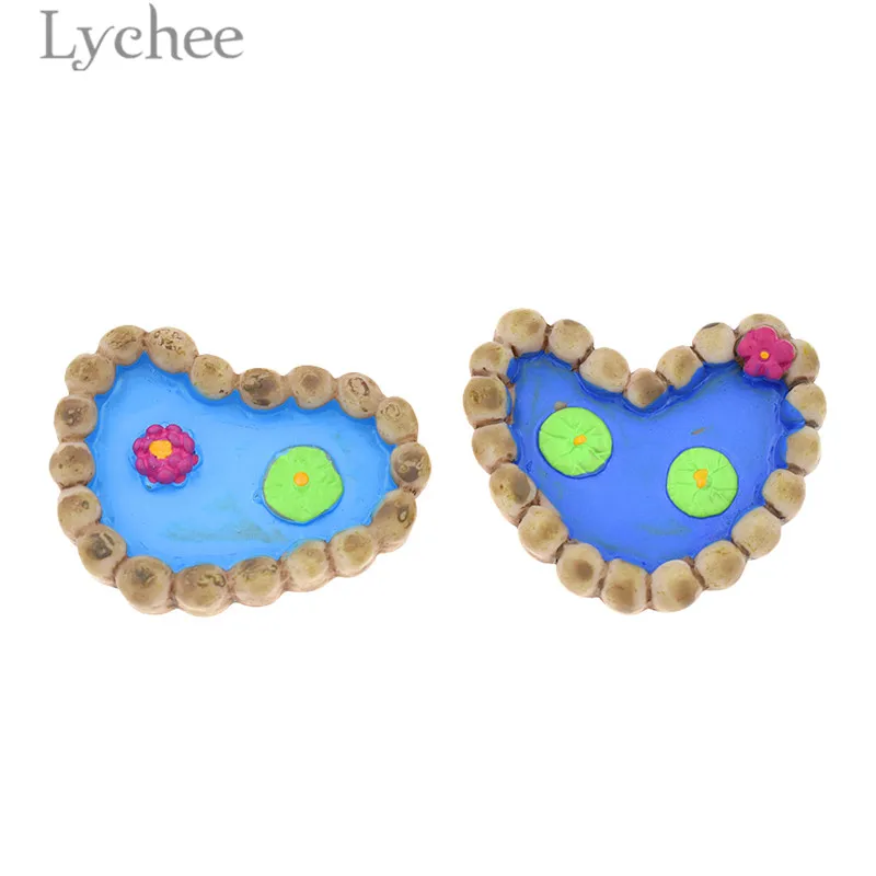 Lychee Life 2 шт. модель бассейна лотоса мини миниатюрные миниатюры для кукольного