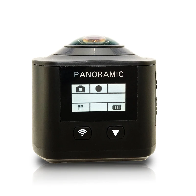 WIFI Panoramic 360 VR Camera Degree Cam 2K HD Wide Dual Angle Fish Eye Lens VR Video Camera Support TF for Andriod Smartphone