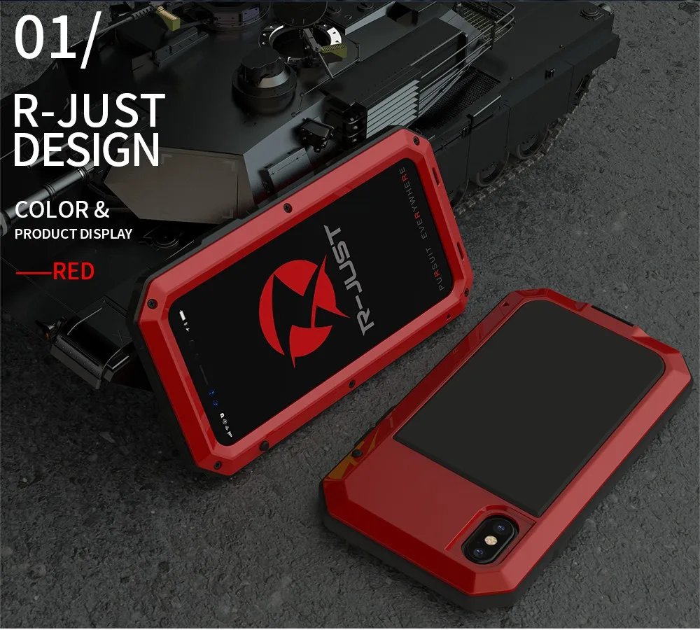 Сверхпрочная защита Doom армированный металлический алюминиевый чехол для телефона для iPhone 6S 7 8 Plus xr Xs max 4S 5SE 5C противоударный пылезащитный чехол