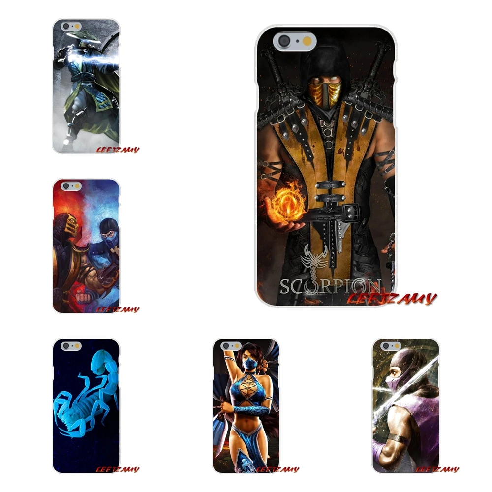 Скорпион в Mortal Kombat аксессуары телефон оболочки чехлы для iPhone X 4 4S 5 5S 5C SE 6 S 7 8 плюс |