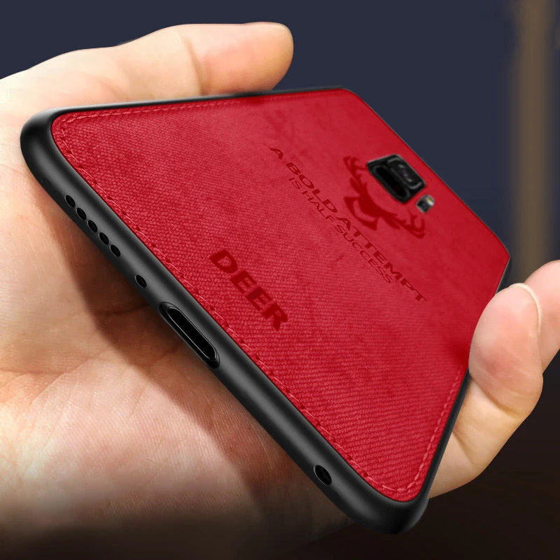 Keajor чехол для телефона samsung Galaxy S9 из ТПУ силикона с тканевым покрытием