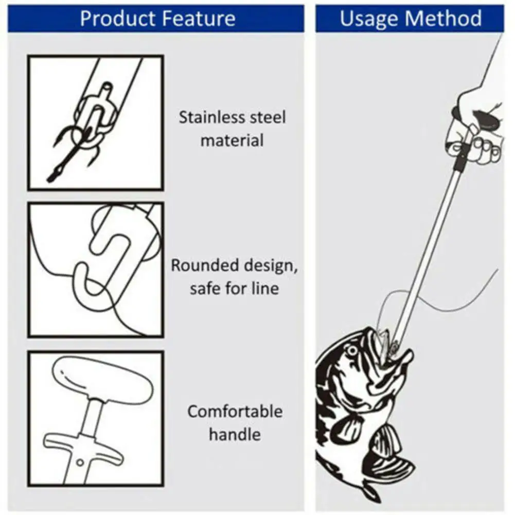 Легкий инструмент для удаления рыболовных крючков, инструмент для минимизации травм
