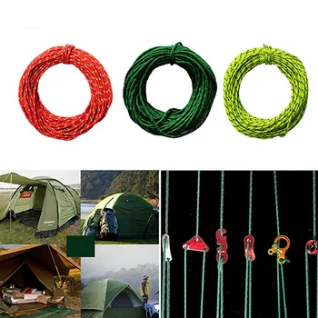

Diameter Reflective Camping Rope String Windproof Tent Rope Guy Line for Camping Tent Kits Reflective Guy Rope for Tents 4MM