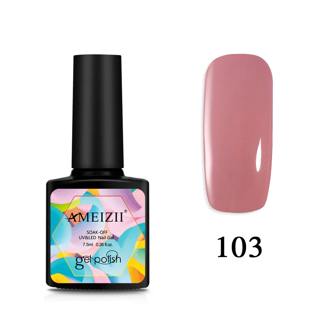 AMEIZII УФ-гель для ногтей, серый, красный, розовый, Гель-лак для ногтей, впитывающий верх, Базовое покрытие, гель-праймер для ногтей, лак, маникюрный лак, 24 цвета - Цвет: 103