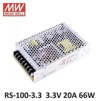 

laboratory power supply 3.3V 20A 66W Meanwell RS-100-3.3 Switching Power Supply Driver for LED Strip AC 85-264V Input to DC 3.3V