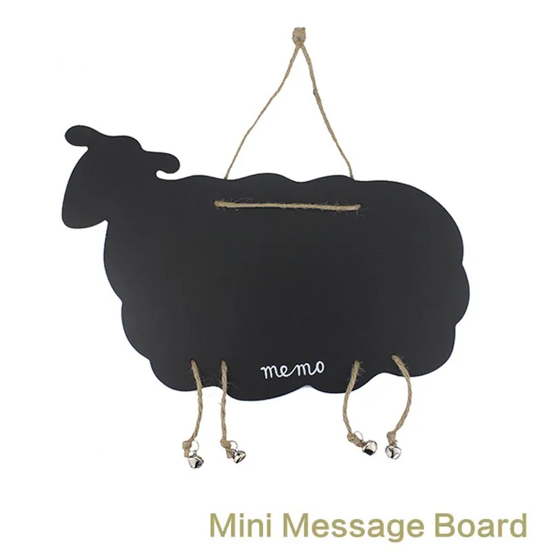 

Home Accesorries Mini Message Blackboard Hang String Price Tag Wooden Notice Board for Party and Home Decor