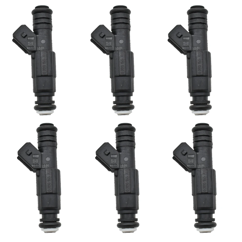 6 шт. Топливная форсунка 4 отверстия для Jeep/для Wrangler Cherokee 4.0L 0280155703
