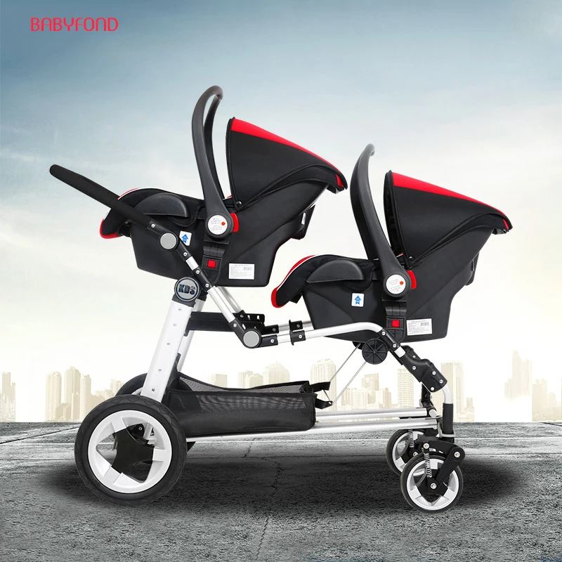 KDS брендовые Детские коляски, коляска для близнецов, детская коляска, переднее и заднее сидение, фирменные коляски