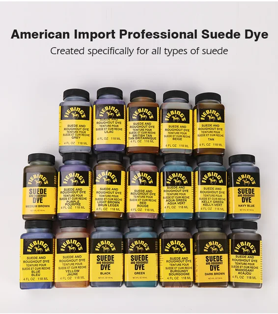 Peinture American Soul pour embaupour fourrure de daim, embaupour cuir  roulé, colorant pour chaussures, agent de coloration bricolage, pigments de  embau, 118ml, 19 documents disponibles