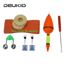 DEUKIO Карп комплект удочек телескопическая катушка спиннинга комбо полный комплект спиннинга катушка полюс набор с рыбий линией приманки стержень комбо