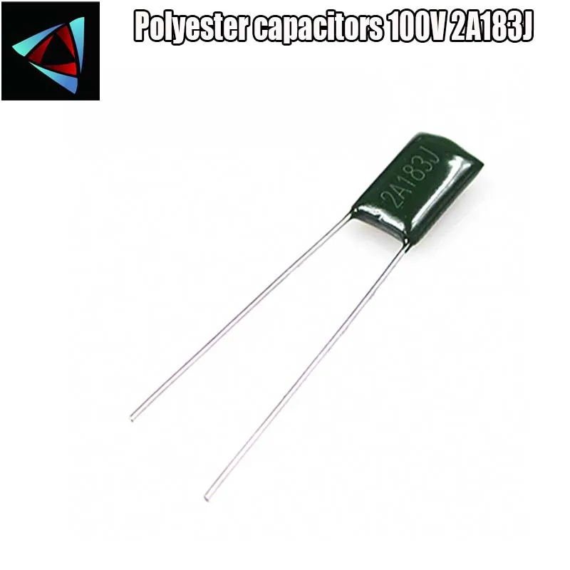 

40pcs Polyester film capacitor 2A183J 100V 18nF 0.018uF