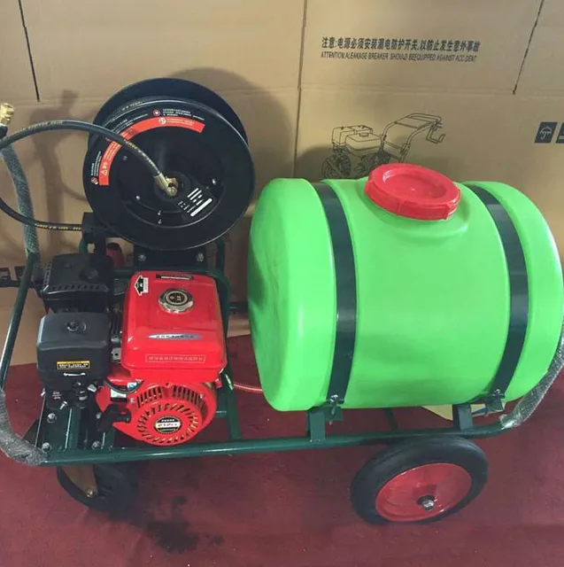 160L Mobile Car Washing Machine Gasoline Engine HIgh Pressure Washing