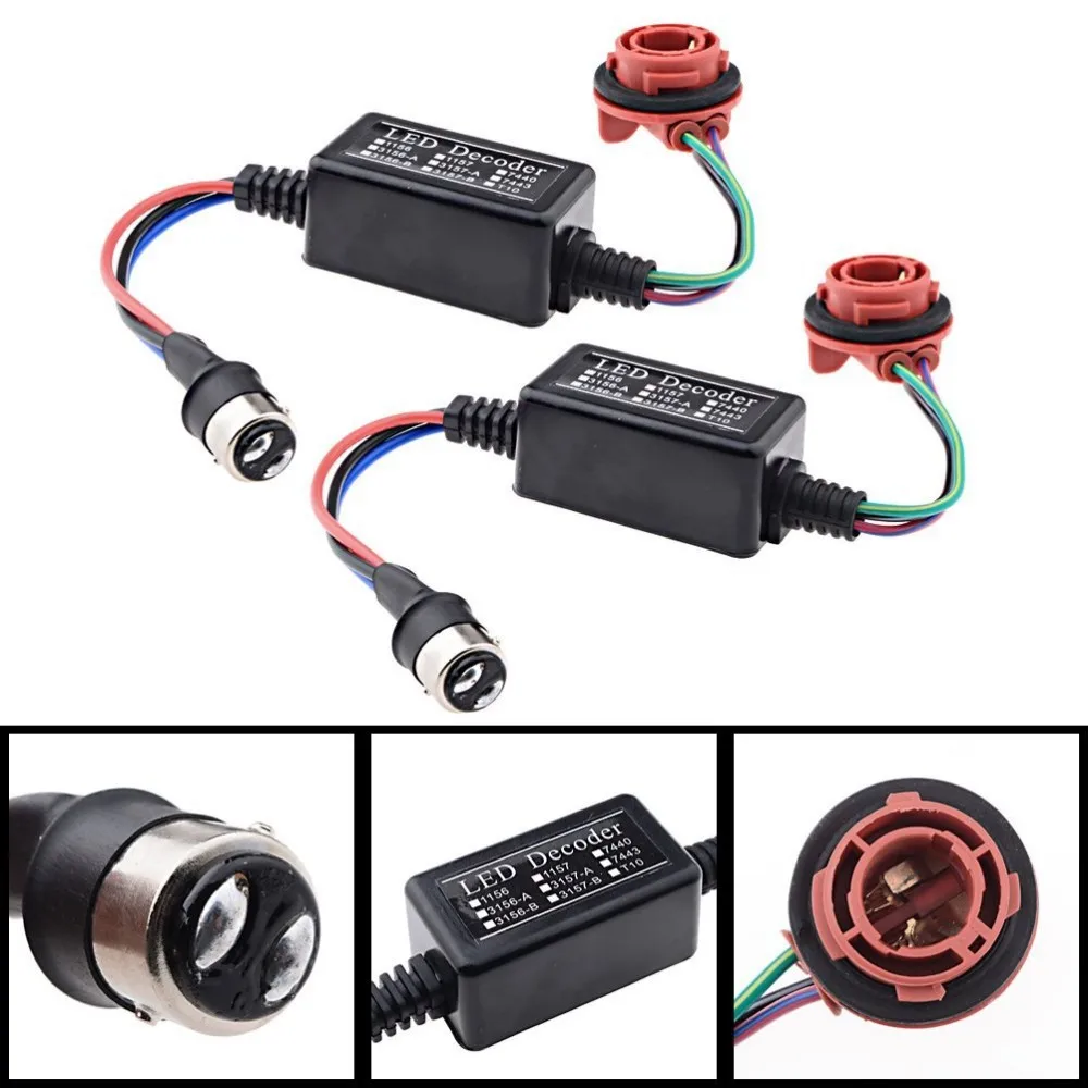 1157 Bay15d P21 5 ワットターン信号 Led デコーダアダプタ抗ハイパー点滅キセノンエラーフリーキャンセラーキットキャンセルエラーシグナル ライトをオンに Error Free Error Cancellererror Free Led Aliexpress