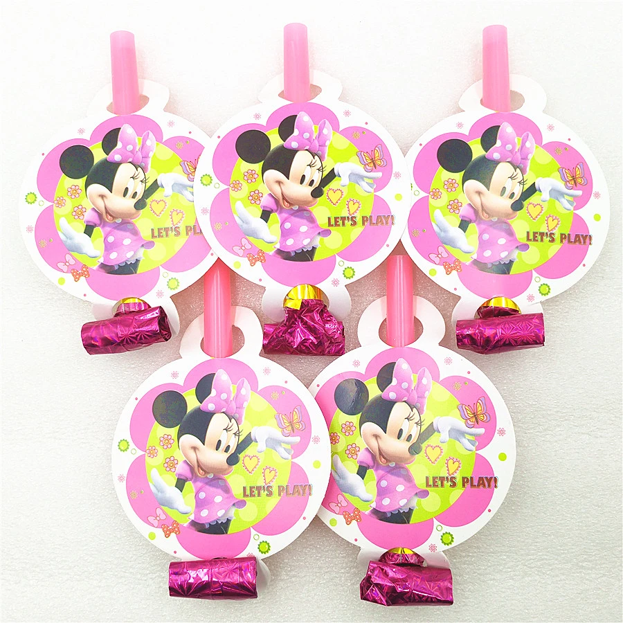 6 Pcs Sac Minnie Mouse Party Fournitures Eruption Trompette Cornes Enfants Bebe Shower Party Decoration Enfants D Anniversaire Minnie Souris Eruption Aliexpress