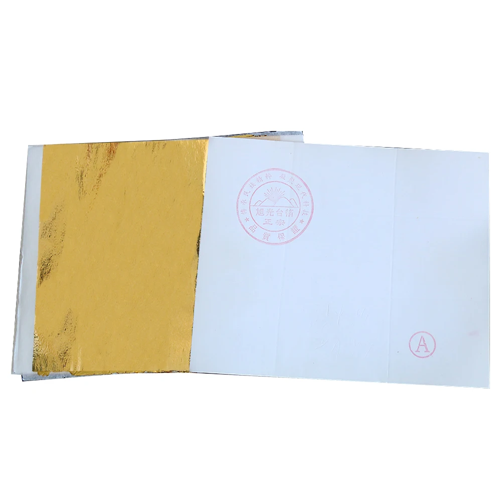 100PCS Imitation gold leaf Taiwan A type 14x13.5cm decoration hotels temple buddha statues plaques tile mosaics handicrafts | Дом и сад
