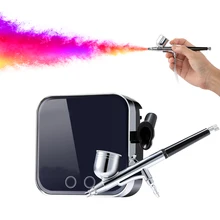 Аэрограф с компрессором комплект Портативный потрогатьмашина для Краска в баллоне-распылителе модель DIY краскопульт татуировки торт Краски ногтей аэрограф